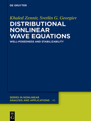 cover image of Distributional Nonlinear Wave Equations